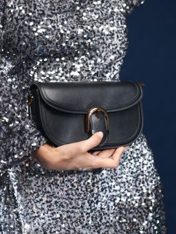 Inc.5 - Womens Black Party Solid Pattern Sling Bag