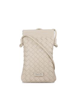 Inc.5 - Womens Cream Casual Textured Sling Bag