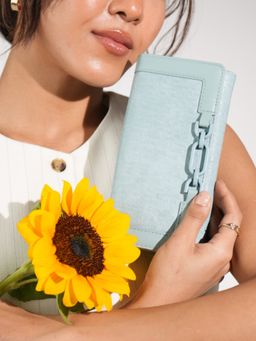 Inc.5 - Womens Green Party Textured Wallet