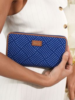 Inc.5 - Womens Blue Party Textured Wallet