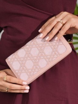 Inc.5 - Womens Pink Party Textured Wallet