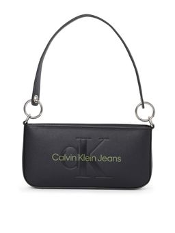 Calvin Klein - Logo Black Pu Shoulder Bag