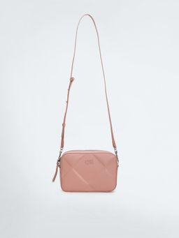Calvin Klein - Quilted Pink Polyester Sling Bag