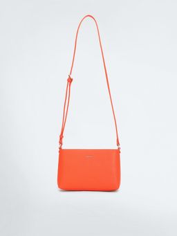 Calvin Klein - Solid Orange Polyester Sling Bag