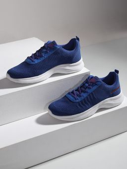 Jack & Jones - Blue Mesh Lace-Up Sneakers