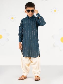 Vastramay - Boys Cotton Printed Kurta with Patiala