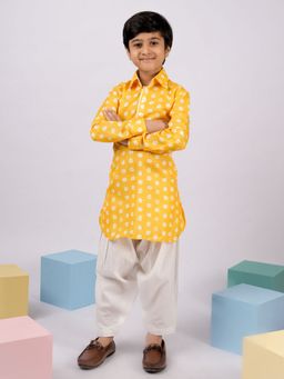 Vastramay - Boys Cotton Printed Kurta with Patiala