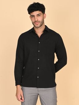 AAVYAM - Black Silk Satin Shirt