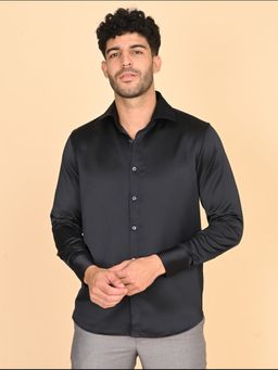 AAVYAM - Black Pure Silk Shirt