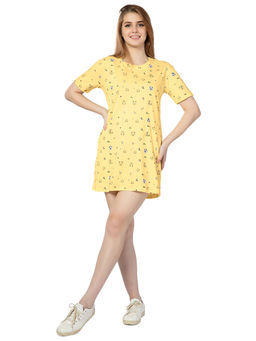 Juliet - Women Purrfectly Sunny T-Shirt Dress