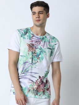 Huetrap - Mens White Short Sleeve T-Shirt