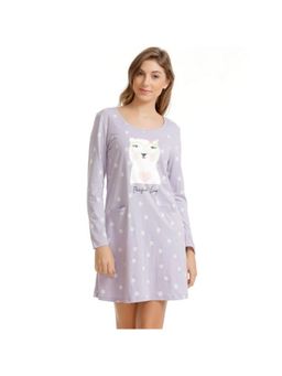 Zivame - Three Musketeers Short Nighty- Lavender N Print