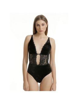 Zivame - Lacy Teddy - Black