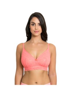 Zivame - Double Layered Wirefree Bralette - Coral