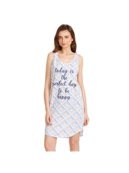 Zivame - Lazy Days Sleep Dress - Lavender N Print