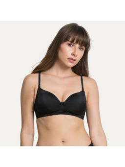 Zivame - Padded Wireless T-Shirt Bra - Black