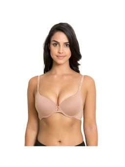 Zivame - Padded Moderate Lift Push Up Bra - Skin