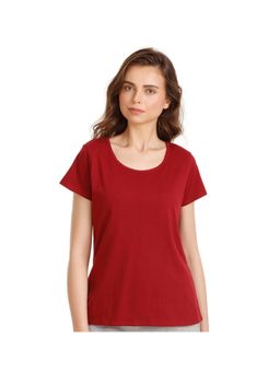 Zivame - Lazy Days Sleep Top - Maroon