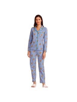 Zivame - X Disney Mickey N Friends Top N Pyjama Set - Lavender N Print