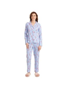 Zivame - Winnie the Pooh Top And Pyjama Set - Lavender And Print