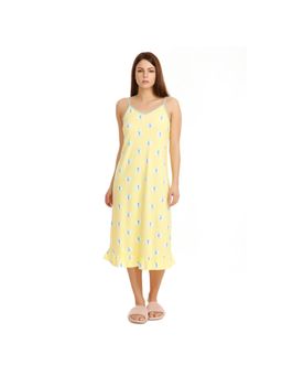 Zivame - Sea Life Short Nighty - Yellow N Print
