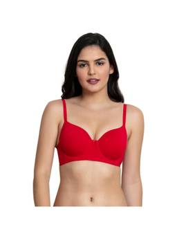 Zivame - Padded Wired T-Shirt Bra - Red