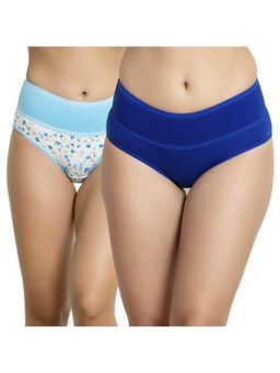 Zivame - Rosaline Mid Rise Tummy Tucker Panty (Pack Of 2) - Assorted (2XL)