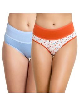 Zivame - Rosaline Mid Rise Tummy Tucker Panty (Pack Of 2) - Assorted (XL)