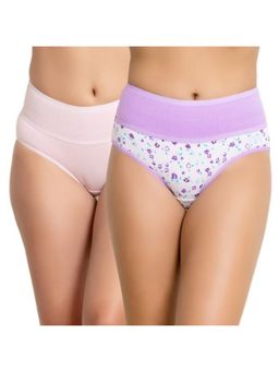 Zivame - Rosaline Mid Rise Tummy Tucker Panty (Pack Of 2) - Assorted (XL)