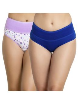 Zivame - Rosaline Mid Rise Tummy Tucker Panty (Pack Of 2) - Assorted (XL)
