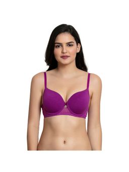 Zivame - Beautiful Basics Underwired T-Shirt Bra - Purple