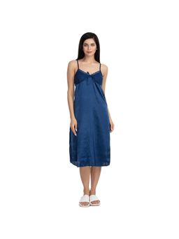 Zivame - Satin Chic Sleep Dress - Navy