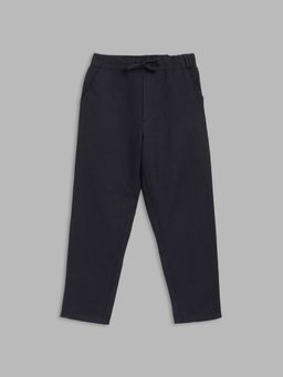 Blue Giraffe - Boys Navy Solid Trouser