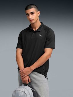 Puma - Train All Day Essential Mens Slim Fit Polo T-Shirt Black