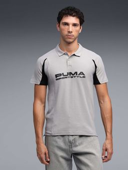Puma - Wardrobe Essentials Mens Polo T-Shirt Grey