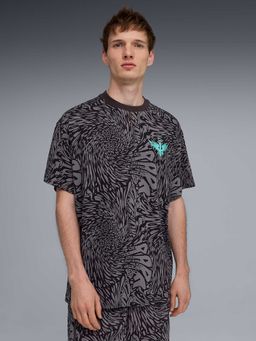 Puma - LaMelo X Melo World Mens Oversized Printed T-Shirt Grey