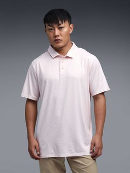 Puma - Cloudspin Mens Posy Printed Polo T-Shirt Pink