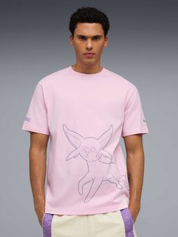 Puma - X Pokemon Mens Graphic T-Shirt Pink