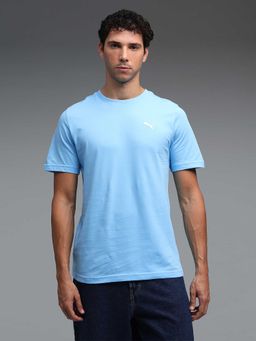 Puma - Wardrobe Essentials Mens Soft Cotton T-Shirt Blue