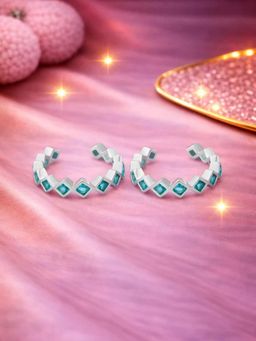 White Velvet - Zig Aura Adjustable Toe Ring-925 Silver