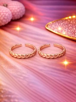 White Velvet - Radiant Bloom 925 Silver Adjustable Toe Ring