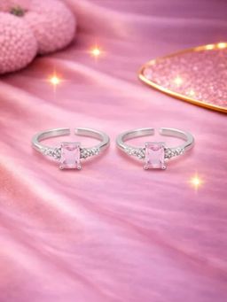 White Velvet - Radiant Sun 925 Silver Adjustable Toe Ring