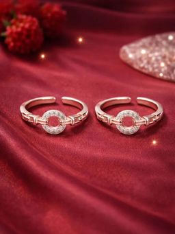 White Velvet - Celeste Circle 925 Silver Adjustable Toe Ring