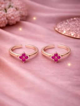 White Velvet - Velora Bloom 925 Silver Adjustable Toe Ring