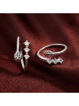 White Velvet - Leaf Whisper 925 Silver Adjustable Toe Ring