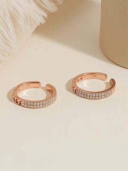 White Velvet - Classic Sparkle 925 Silver Adjustable Toe Ring