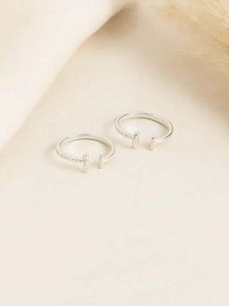 White Velvet - Minimal Spark 925 Silver Adjustable Toe Ring