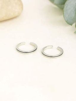 White Velvet - Noir Elegance Rose Gold Adjustable Toe Ring