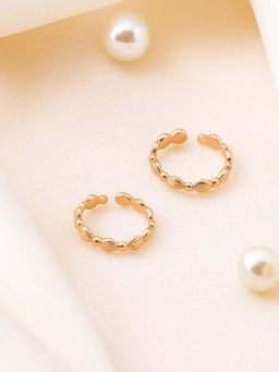 White Velvet - Elegant Bead Toe Ring - 925 Silver