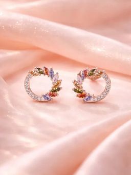 White Velvet - Aurora Bloom Earrings - 925 Silver